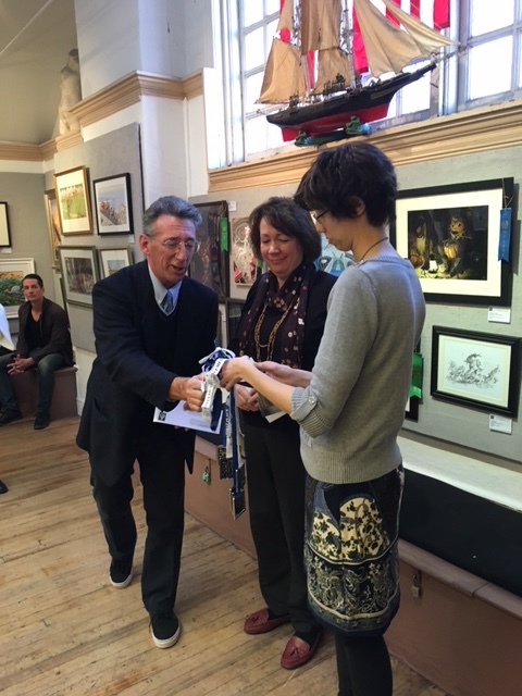 Pat was delighted to receive First Place in the Book Illustration category.
